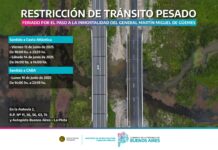 Restricción de tránsito pesado por el Paso a la Inmortalidad de Güemes