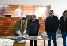 Teatros Municipales: Julio Zamora inspeccionó el avance de las obras en El Talar y Don Torcuato