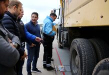 Marinucci y Granados encabezaron un control de cargas