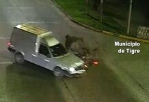 Las cámaras del COT registraron un impactante accidente de tránsito en General Pacheco