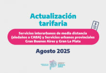 Actualización tarifaria de transporte público de pasajeros