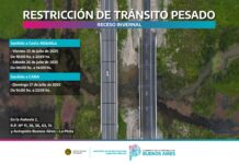 Restricción de tránsito pesado por Receso Invernal