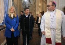 Kicillof participó del Tedeum en la Catedral de La Plata