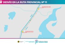 Atención: desvíos por obras en la Autovía 11