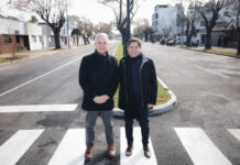 Kicillof y Alak inauguraron la obra de ensanche y repavimentación de la Diagonal 74