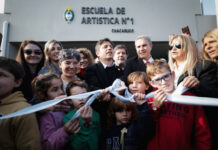 Kicillof inauguró el nuevo edificio de la Escuela de Educación Artística N°1