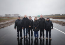 Kicillof inauguró un nuevo tramo de las obras sobre la Ruta Provincial N°11