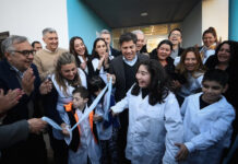 Kicillof inauguró el nuevo edificio de la Escuela de Educación Especial N°536