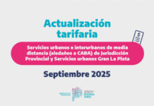 Actualización tarifaria de transporte público de pasajeros