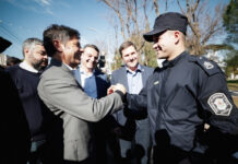 Kicillof puso en funcionamiento patrulleros y motos para reforzar la seguridad