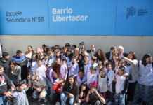 Fernando Moreira y Axel Kicillof inauguraron la primera Escuela Secundaria de Barrio Libertador