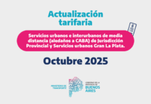 Actualización tarifaria de transporte público de pasajeros