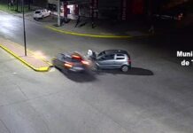 Imprudencia y choque: dos autos protagonizaron un fuerte impacto en Benavídez