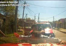 Imágenes de una impactante persecución: robaron en un comercio, se dieron a la fuga y fueron detenidos por el COT
