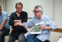 Julio Zamora mantuvo un encuentro con comerciantes de Troncos del Talar para debatir sobre el proyecto municipal de ordenanza de limitación de altura