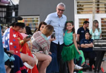 Julio Zamora estuvo presente en los cierres de año de los polideportivos de Benavídez
