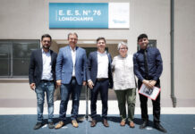 Kicillof inauguró nueva infraestructura educativa en Longchamps