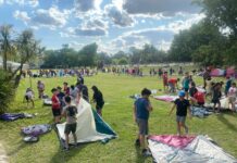 El Municipio de Tigre organizó un campamento para niños y niñas de distintos polideportivos