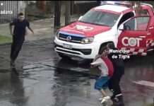 Forzó la puerta de un vehículo estacionado y se dio a la fuga con la llegada del COT: fue aprehendido a los pocos metros