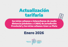 Transporte de pasajeros: actualización Tarifaria