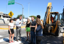 Katopodis recorrió el avance de obra en la RP 4