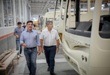 Potenciando el transporte bonaerense: Marinucci visitó la fábrica Nuovo Bus