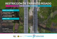 Restricción de tránsito pesado por recambio turístico