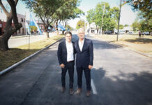 Kicillof y Alak recorrieron las obras de la Avenida 60 en Los Hornos