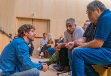 Juan Andreotti acompañó el homenaje a los Héroes de Malvinas sanfernandinos