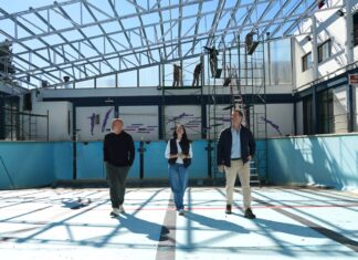 Vicente López avanza con la modernización del natatorio en el CEMINA de Florida Oeste