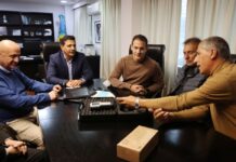 Marinucci recibió a Álvarez y Russo para fortalecer las políticas viales en Lanús