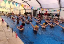 Con el lema “Aqua en acción”, el Municipio de Tigre realizó una nueva Masterclass de Aquagym en Don Torcuato
