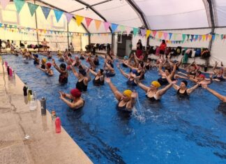 Con el lema “Aqua en acción”, el Municipio de Tigre realizó una nueva Masterclass de Aquagym en Don Torcuato
