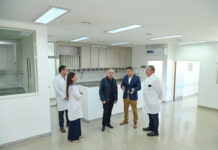 Julio Zamora supervisó la ampliación de las salas de terapia intensiva pediátricas y de adultos en el Hospital Materno Infantil