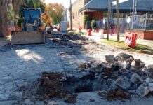 Avanza el plan integral de reparación de calles y veredas en San Isidro