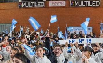 Más de 5.000 niñas y niños de San Martín prometieron lealtad a la bandera