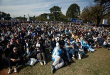Más de 25 mil personas festejaron los goles de Messi en el Fan Fest organizado por la Ciudad