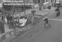 Imágenes sensibles de una imprudencia peatonal que casi termina en tragedia