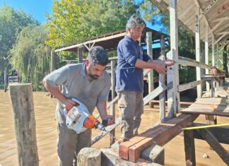 Continúan las obras de mantenimiento y mejoras de infraestructura en el Delta de Tigre