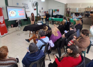 Los adultos mayores de Tigre participaron de un taller de fortalecimiento de la memoria y de inclusión digital