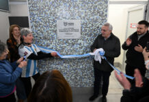 En el Talar, Julio Zamora inauguró los nuevos vestuarios del natatorio del Polideportivo Delfo Cabrera