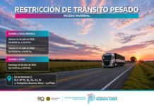 Restricción de tránsito pesado por Receso Invernal