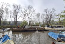 San Isidro retiró una draga varada desde 2016 y avanza en la reconexión con la costa