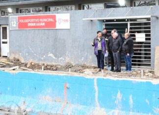 Gestión municipal: avanzan importantes obras en el natatorio del Polideportivo de Dique Luján
