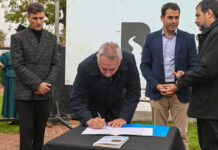 Julio Zamora firmó el convenio “Camino de la Reconquista” junto a los municipios de San Martín, San Isidro y Vicente López