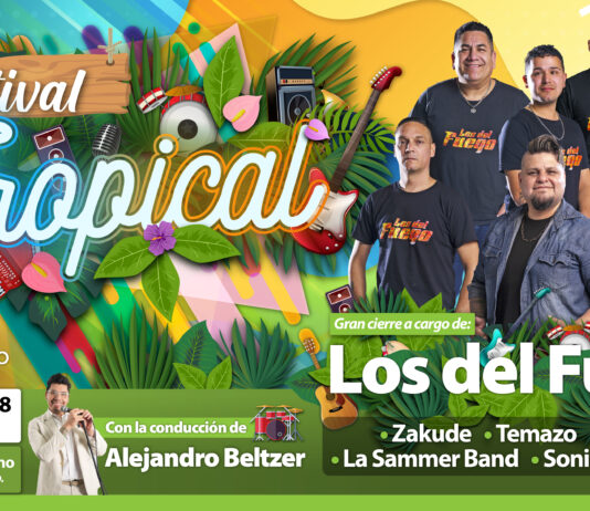 El domingo en San Fernando tocarán “Los del fuego” y más artistas, en un Festival Tropical familiar y gratuito