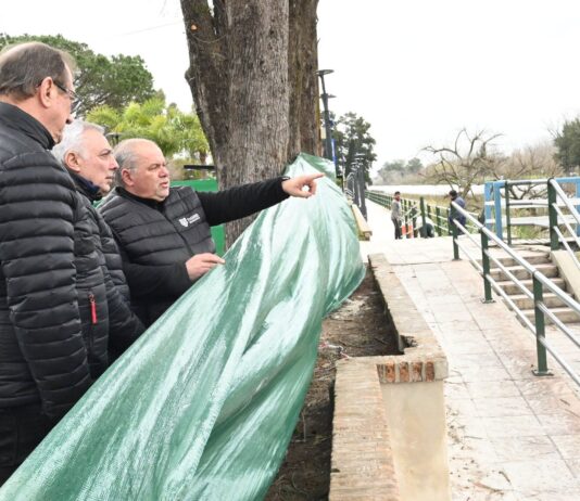Julio Zamora monitoreó la renovación que el Municipio de Tigre lleva adelante en un espacio público en Villa La Ñata – Dique Luján