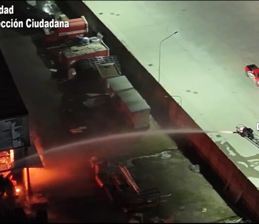 Incendio de gran magnitud en Don Torcuato y rápida asistencia del Sistema de Protección Ciudadana de Tigre