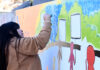 En el HDI «Valentín Nores» de Tigre se realizó un mural participativo por la prevención del suicidio adolescente