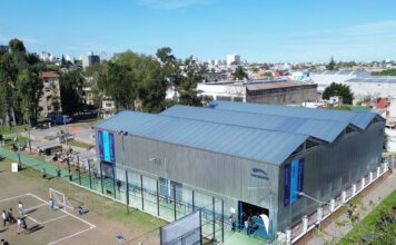 Fernando Moreira inauguró el nuevo espacio multideportivo del Parque José Hernández